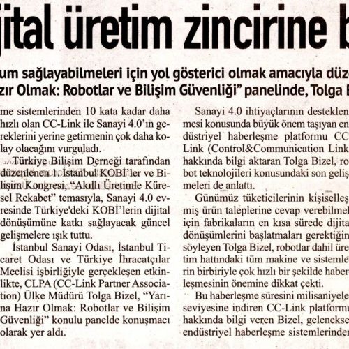 KOBİ’ler Dijital Üretim Zincirine Bağlanmalı – BİZİM ANADOLU