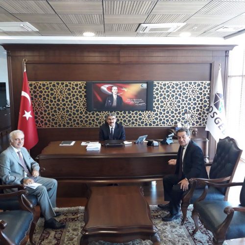 KOSGEB Başkanı Prof.Dr. Cevahir Uzkurt’u Makamında Ziyaret Ettik