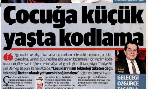 Çocuğa Küçük Yaşta Kodlama – YENİ ŞAFAK