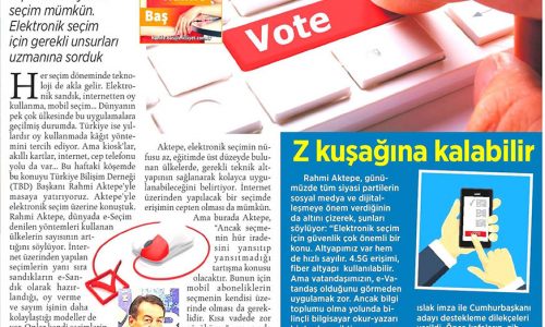 Elektronik Oylama Başka Seçime Kaldı – MİLLİYET GAZETESİ