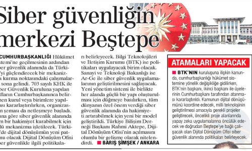 Siber Güvenliğin Zirvesi Beştepe – YENİ ASIR GAZETESİ