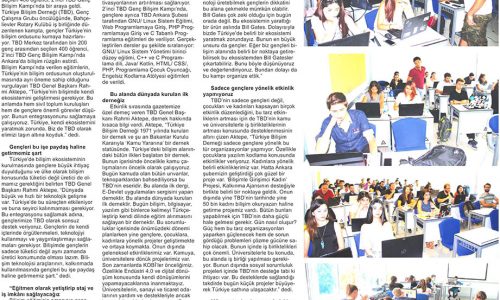 2’nci TBD Genç Bilişim Yaz Kampı Düzenlendi – TİCARİ HAYAT