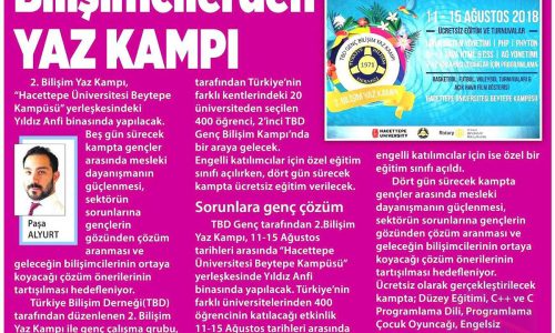 Bilişimcilerden Yaz Kampı – MİLLİYET ANKARA