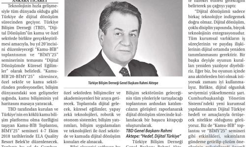 “Dijital Dönüşüm Tüm Sektörlerde Gerçekleşmeli” – TİCARET GAZETESİ İZMİR