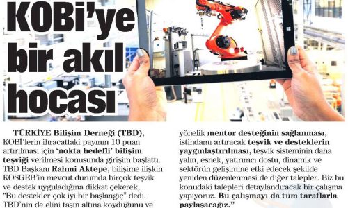 Her KOBİ’ye Bir Akıl Hocası – TAKVİM GAZETESİ