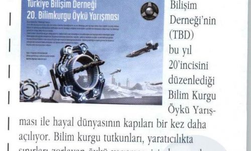 Türkiye Bilişim Derneği’den Bilim Kurgu Öykü Yarışması – DİVA DERGİSİ
