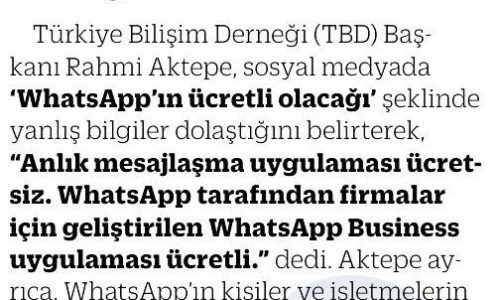 WhatsApp Ücretli mi Oluyor? – ESKİŞEHİR ANADOLU GAZETESİ
