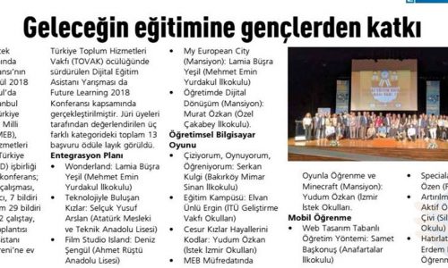 Geleceğin Eğitimine Gençlerden Katkı – BT HABER