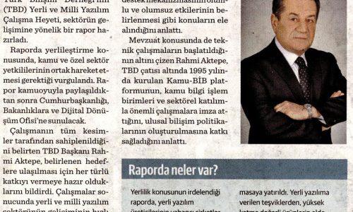 Kamu ve Özel Sektör Yerlilikte Ortak Harita Etmeli – DÜNYA GAZETESİ