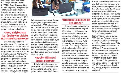 Rahmi Aktepe, “Türkiye’nin Bilişimde Kendi Ekosistemini Geliştirmesi Gerekiyor” – ZAFER GAZETESİ