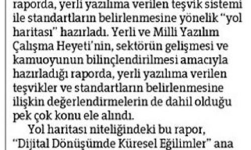 Yazılım Sektörü ‘Standart’ İstiyor – HÜRRİYET GAZETESİ