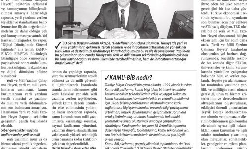 Yerli ve Milli Yazılımın Yol Haritası Hazır – TİCARET GAZETESİ