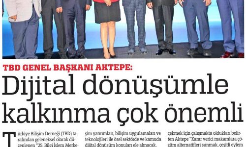 Dijital Dönüşümle Kalkınma Çok Önemli – TÜRKİYE GAZETESİ