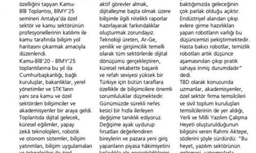 Yerli ve Milli Teknolojinin Gelişimi İçin Yol Haritası – BT HABER DERGİSİ