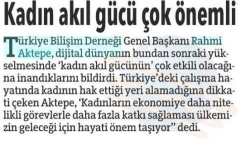 Kadın Akıl Gücü Çok Önemli – OLAY BURSA