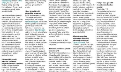 Siber Güvenlik Ekosistemi için Paydaşlararası İletişim Kuruluyor – BT HABER