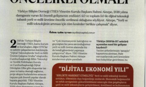 Yerli ve Milli Üretim Öncelikli Olmalı – CAPİTAL