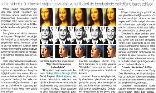 Korkutan Teknoloji Deepfake – BİNGÖL ONLİNE