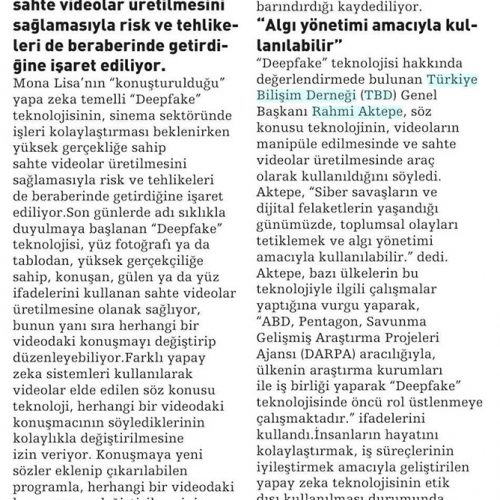 Korkutan Teknoloji Deepfake – HABERDE DENGE