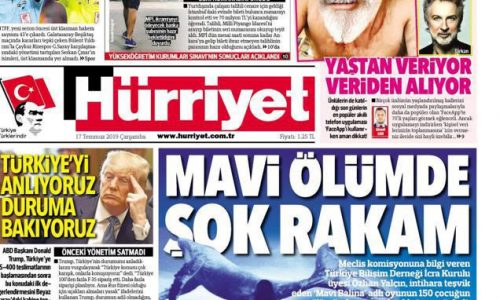 Mavi Ölümde Şok Rakam – HÜRRİYET