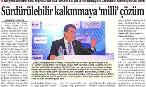 Sürdürülebilir Kalkınmaya “Milli” Çözüm – TİCARET GAZETESİ İZMİR