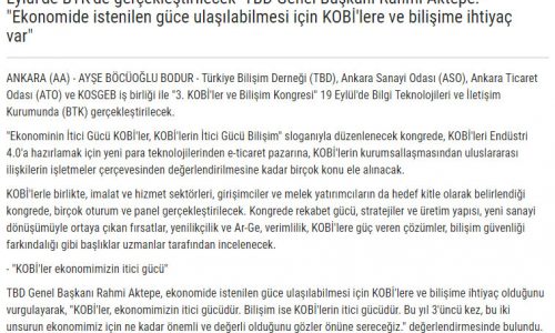 KOBİ’lere Bilişim Desteği Artacak – YENİ HABER