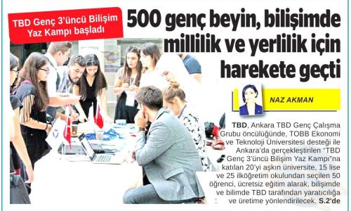 TBD Genç 3’üncü Bilişim Yaz Kampı Başladı – 24 SAAT