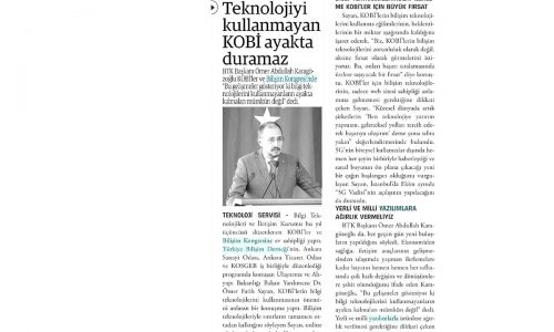 Teknolojiyi Kullanmayan KOBİ Ayakta Duramaz – DOĞRU HABER