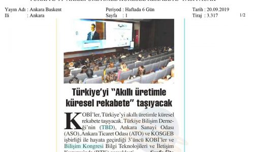 Türkiye’yi “Akıllı Üretimle Küresel Rekabete” Taşıyacak – ANKARA BAŞKENT