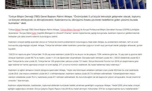 Avrupa Dijital Kadın Çeşitlilik Bildirgesi Tanıtıldı – HÜRRİYET