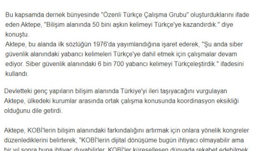 Bilişimde ‘Türkçe’ Dönüşümü – GAZETE VATAN