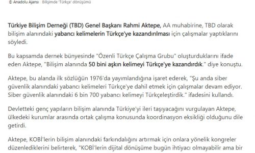 Bilişimde ‘Türkçe’ Dönüşümü – MSN