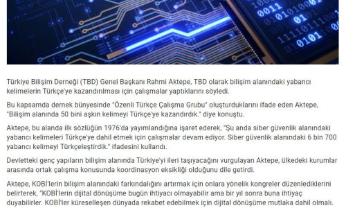 Bilişimde ‘Türkçe’ Dönüşümü – TRT TÜRK