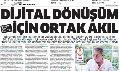 Dijital Dönüşüm için Ortak Akıl – ANKARA SONSÖZ