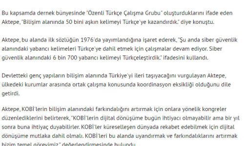 Dönüşüm Başladı! 50 bin Kelime ‘Türkçe’ Oldu – AKŞAM
