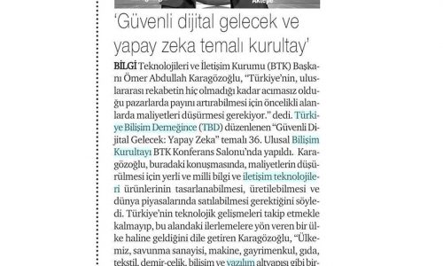 Güvenli Dijital Gelecek ve Yapay Zeka Temalı Kurultay – HÜRSES