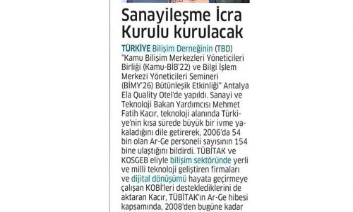 Sanayileşme İcra Kurulu Kurulacak – ANALİZ