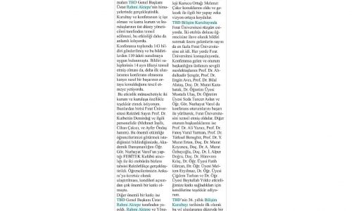 Türkiye Bilişim Derneği ve 36. Bilişim Kurultayı – GÜNIŞIĞI