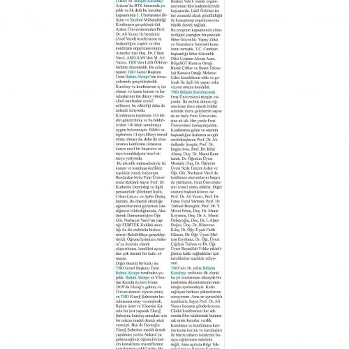 Türkiye Bilişim Derneği ve 36. Bilişim Kurultayı – GÜNIŞIĞI