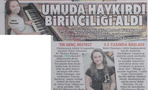 Umuda Haykırdı Birinciliği Aldı – POSTA İZMİR