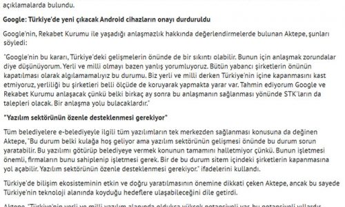 TBD: Google ve Rekabet Kurumu Anlaşma Yolu Bulacaktır – YENİ AKİT