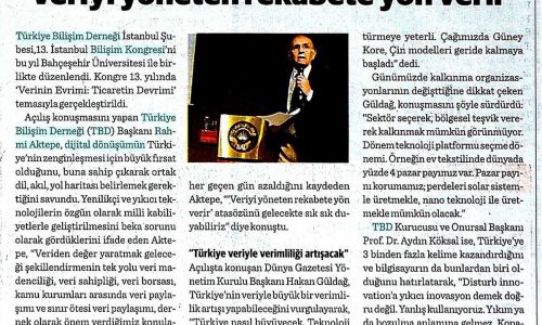 Veriyi Yöneten Rekabete Yön Verir – DÜNYA