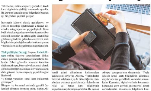 İnternetten Alışveriş Yaparken Kredi Kartı Bilgilerinizi Kaptırmayın – HUDUT