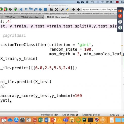 PYTHON İLE UYGULAMALI VERİ ANALİZİ  VE MAKİNE ÖĞRENMESİ ÇEVRİMİÇİ SEMİNERİMİZ GERÇEKLEŞTİRİLDİ.