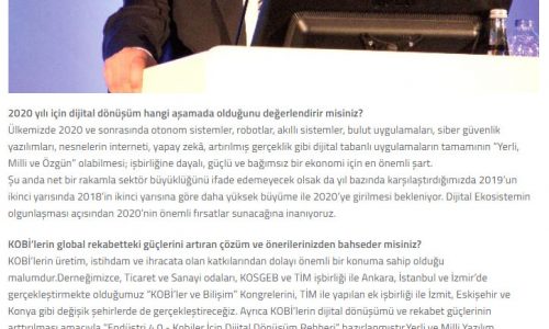 Dijital Tabanlı Uygulamalar Yerli, Milli ve Özgün Olmalı – HİZMETİX