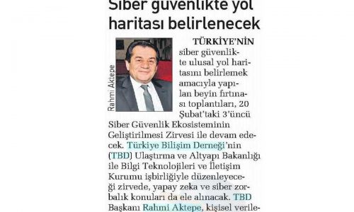 Siber Güvenlikte Yol Haritası Belirlenecek – SABAH (AVRUPA)