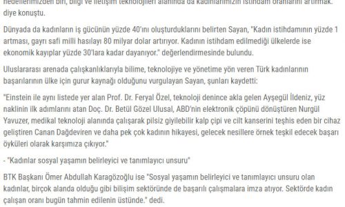 Dijital Dünya Kadınları Semineri – YENİ HABER