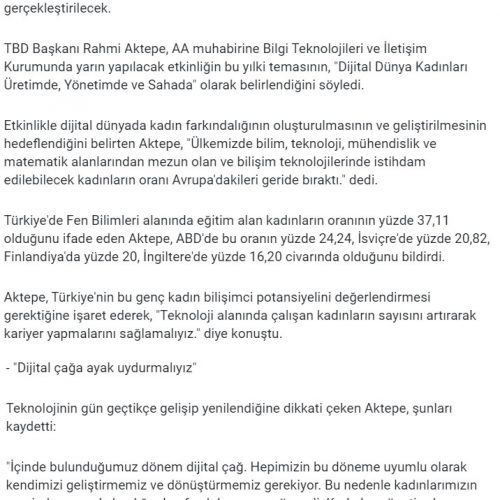 Dijital Dünyada Kadınlara Kariyer Fırsatları İçin Beyin Fırtınası – PUSULA HABER