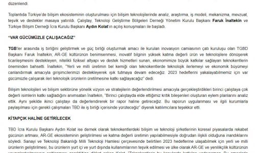 STK’lardan Bilişim Ekosistemi için Güç Birliği – SANAYİ GAZETESİ