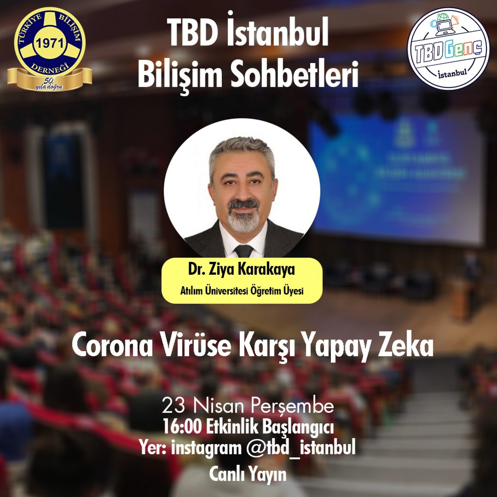 TBD İstanbul Bilişim Sohbetleri: Corona Virüse Karşı Yapay Zeka